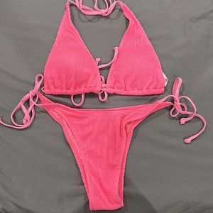 Pink bikini set